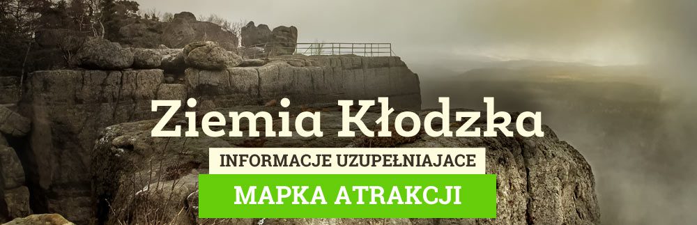 Mapka atrakcji Ziemi Kłodzkiej